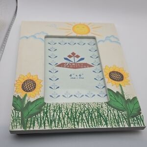 🌻 Sunflower Picture Frame | Farmhouse Floral Decor | 4x6 Photo | Vertical